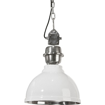 Industrialna lampa wisząca Manchester 35cm biała